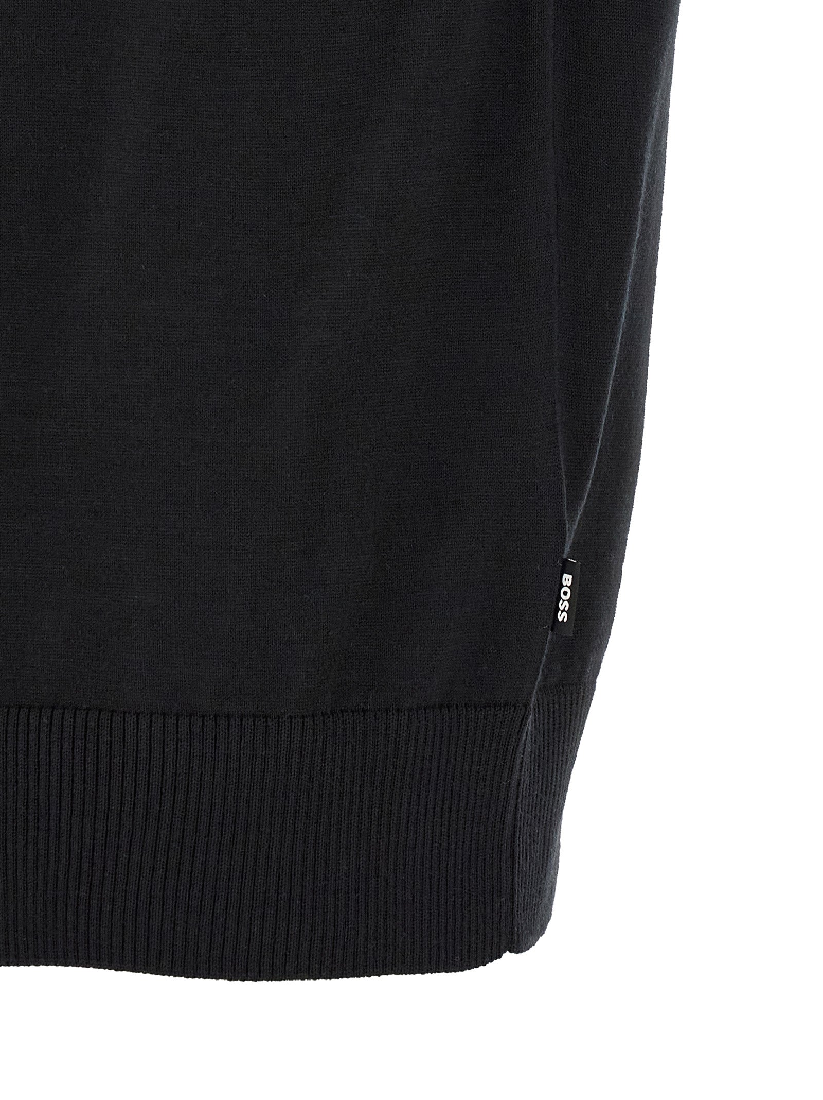 Hugo Boss Schwarzes T-Shirt aus Schurwolle