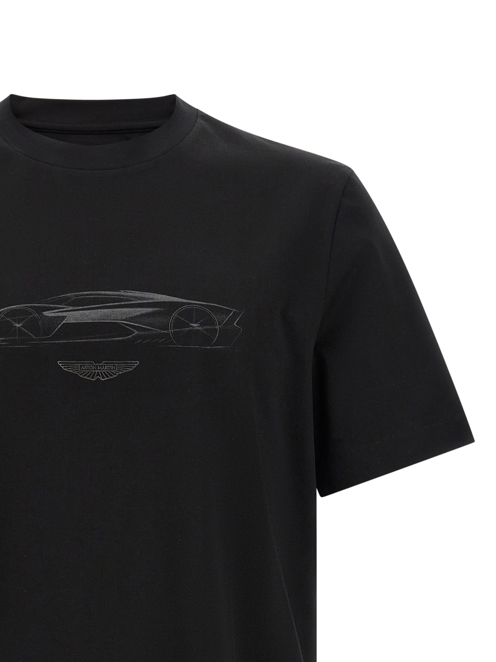 T-shirt en coton noir de Hugo Boss, coupe classique, avec logo discret sur la poitrine, pour un style élégant et décontracté.