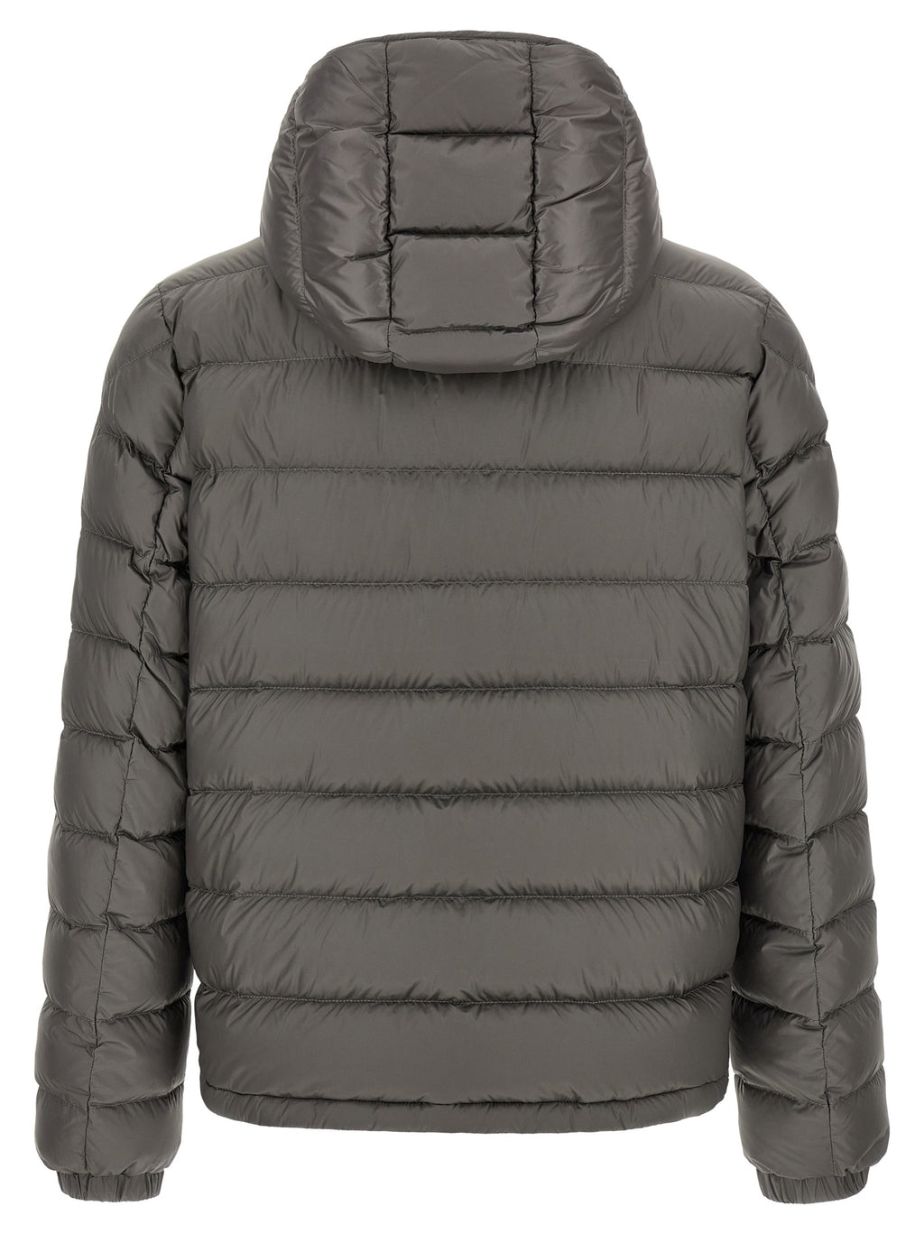 Moncler Gray Polyamide Full-Length Jacket