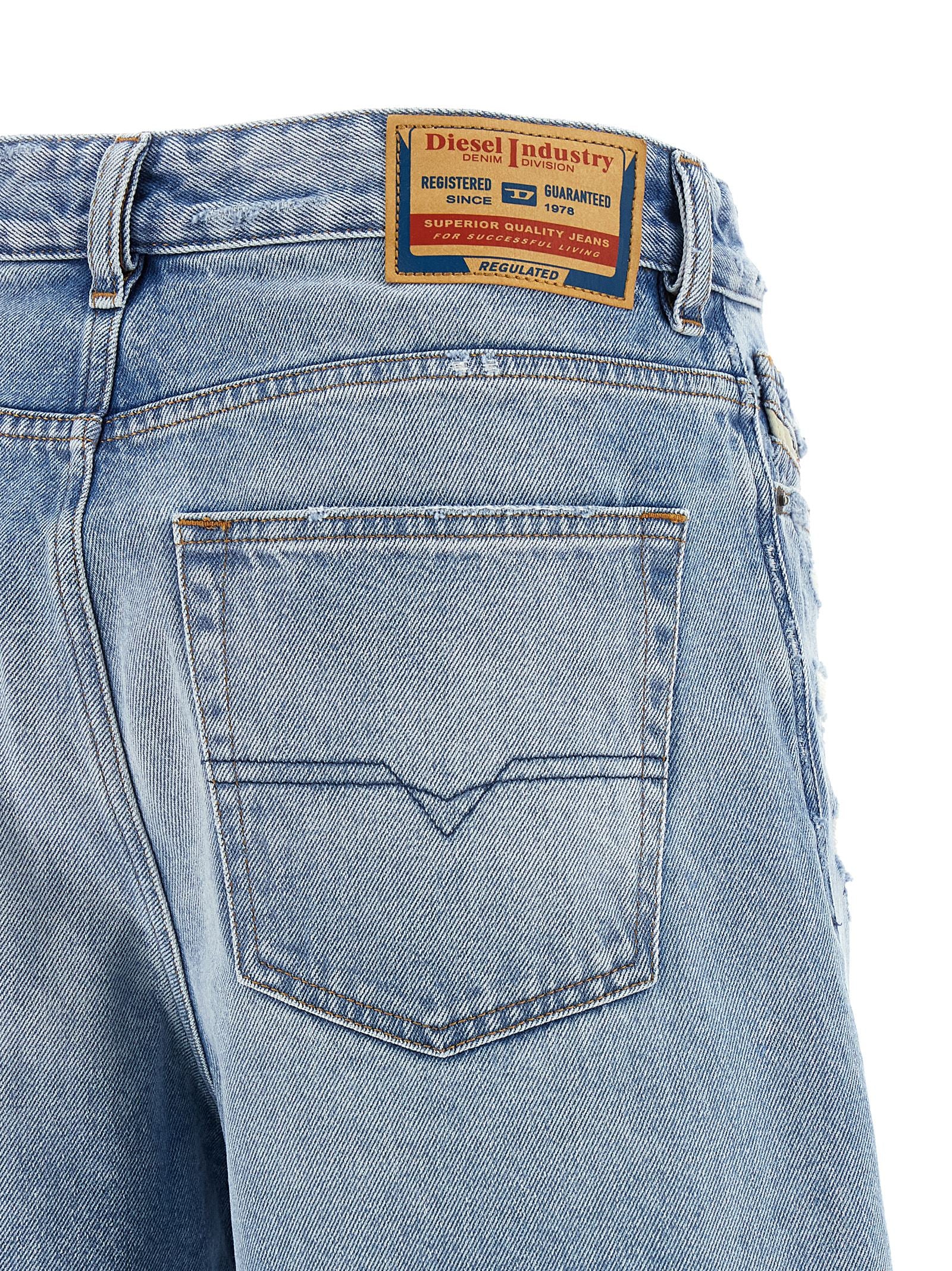 Diesel Blue Cotton Bermuda Shorts