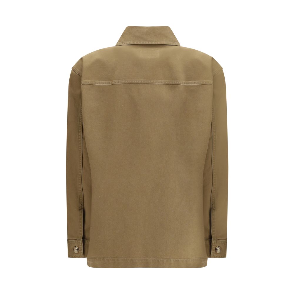 Saint Laurent Bicolor-Jeansjacke aus Baumwolle