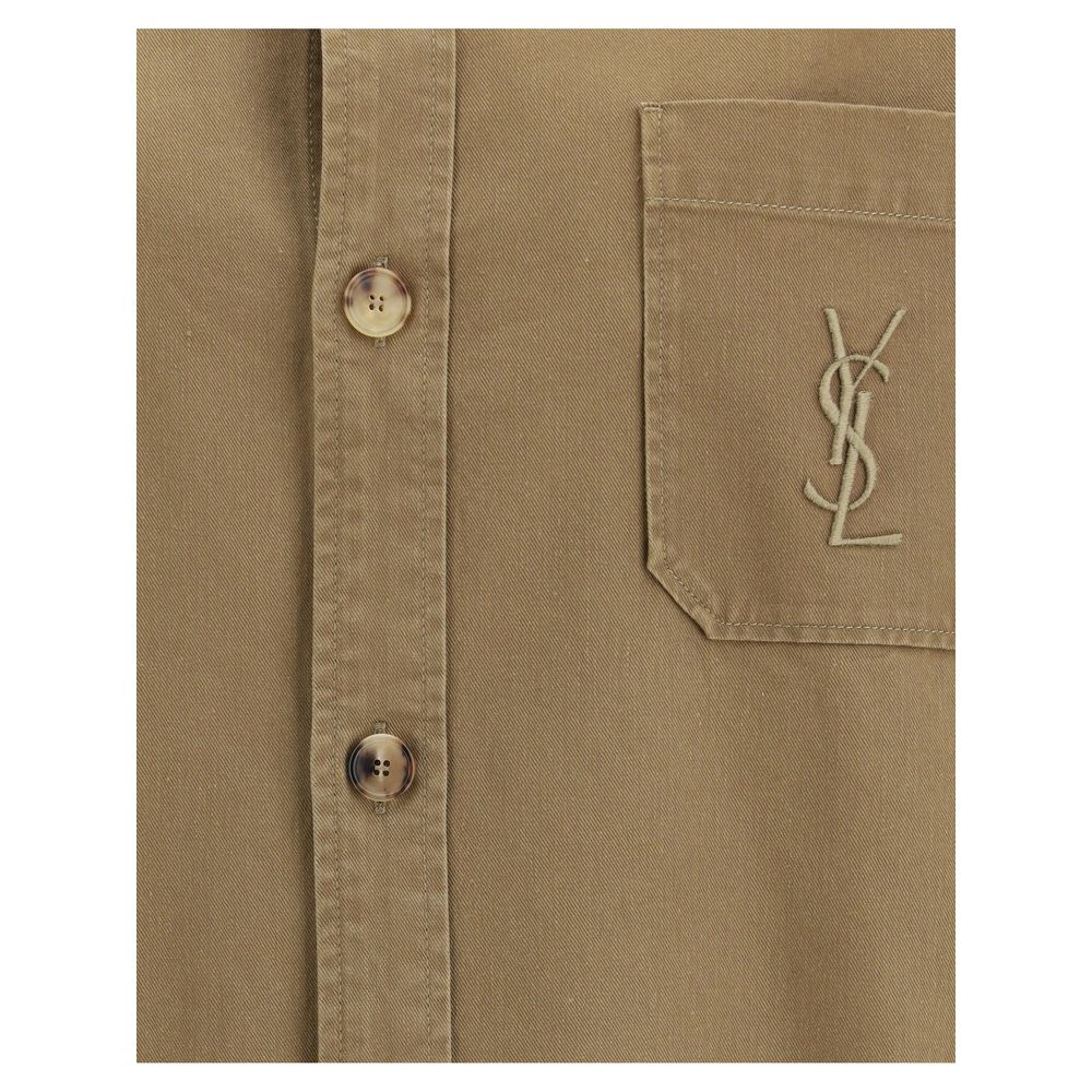 Saint Laurent Bicolor-Jeansjacke aus Baumwolle