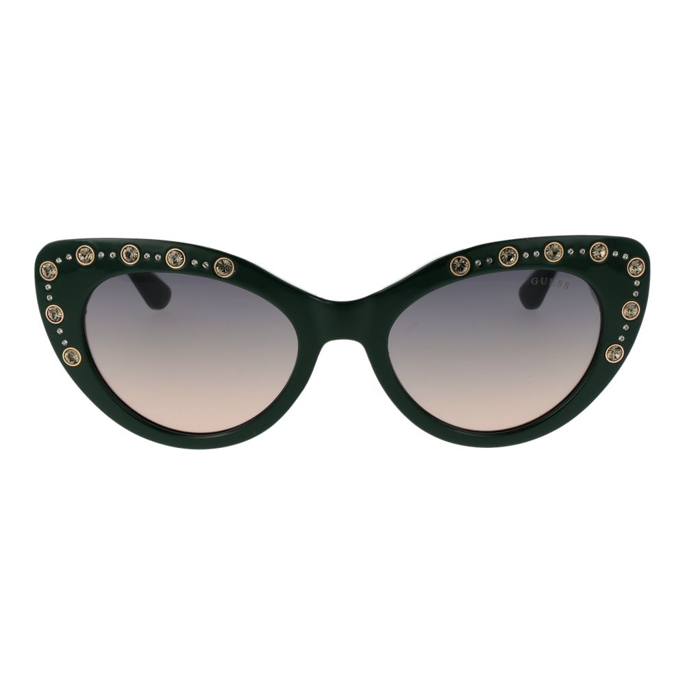 Lunettes de soleil Guess bicolores en plastique avec monture rectangulaire et verres teintés dans l'image 11018265.