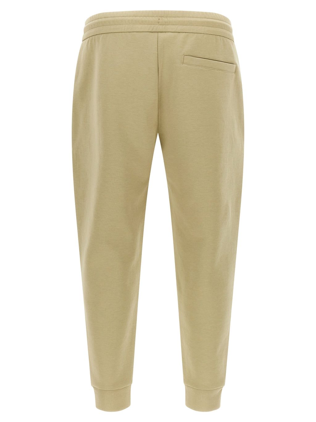 Pantalons de jogging en coton beige Hugo Boss, vêtements de sport confortables et élégants pour l'entraînement.