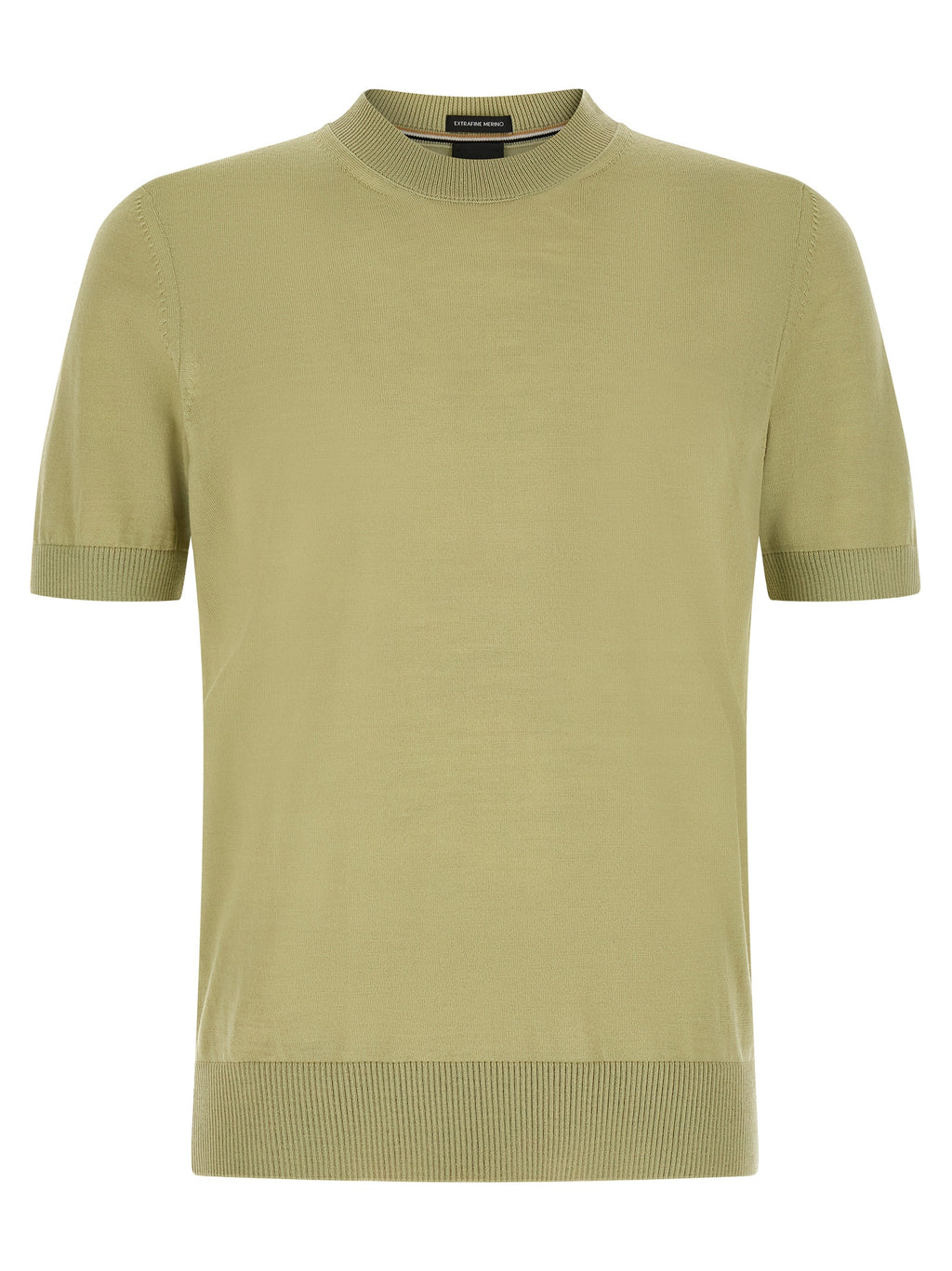 Hugo Boss Bicolor-T-Shirt aus Schurwolle