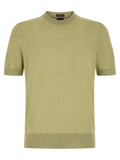 Hugo Boss Bicolor-T-Shirt aus Schurwolle