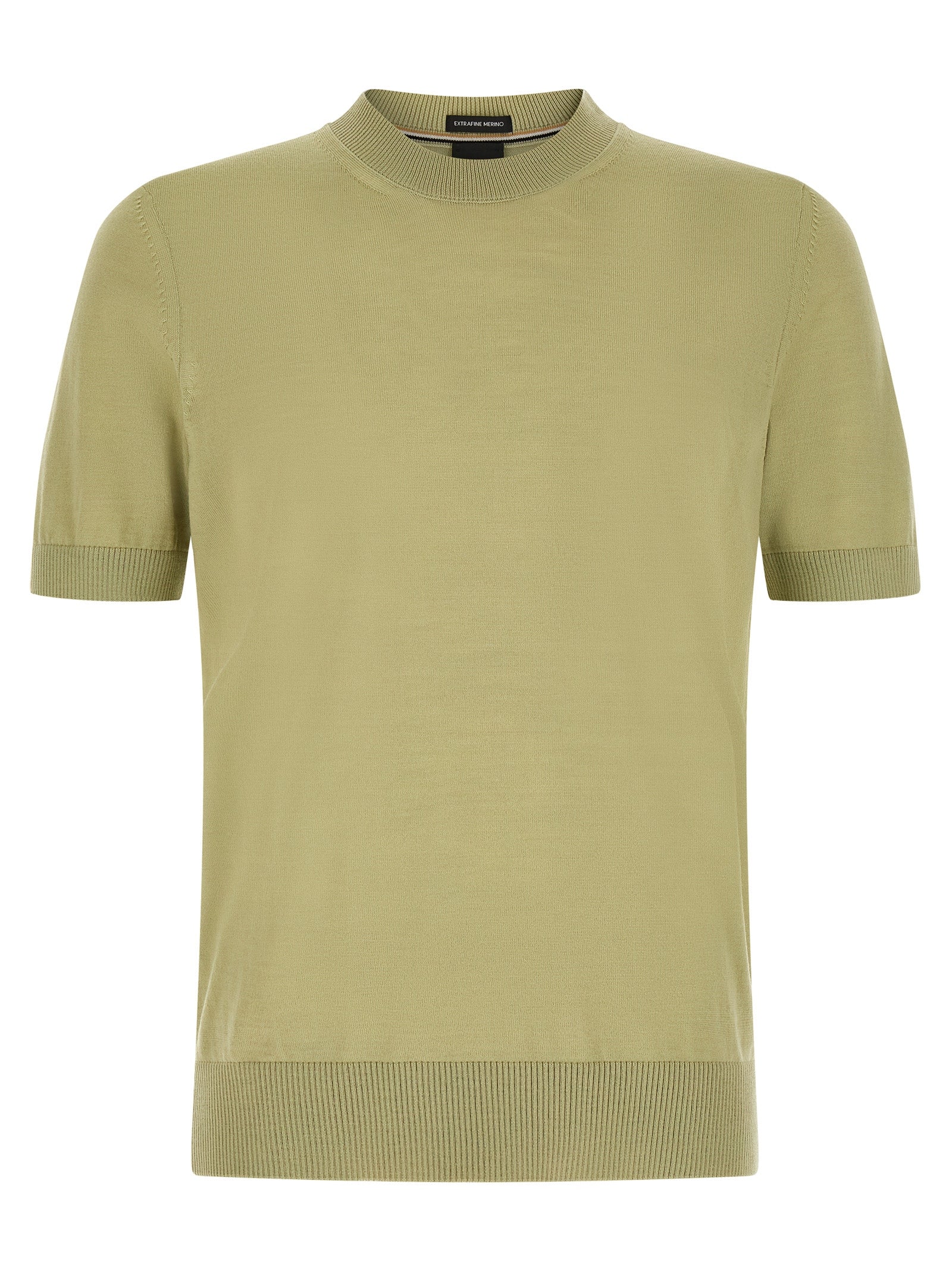 Hugo Boss Bicolor-T-Shirt aus Schurwolle