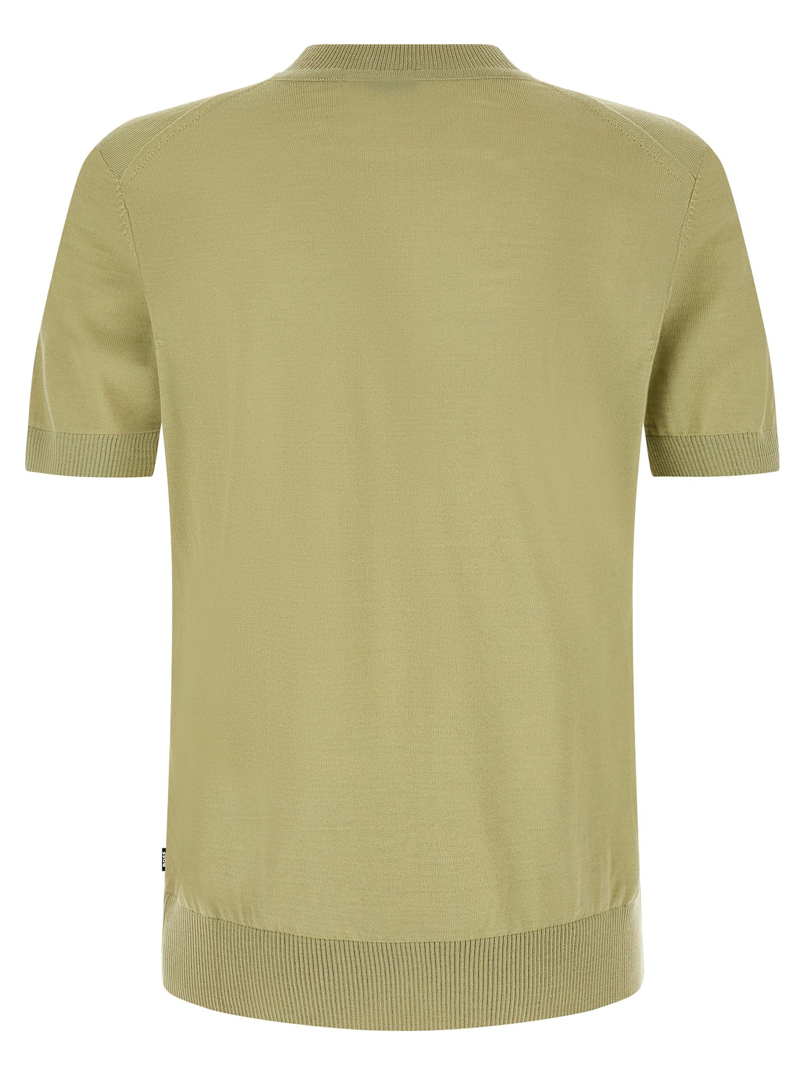 Hugo Boss Bicolor-T-Shirt aus Schurwolle