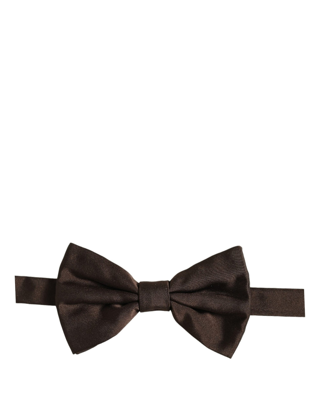 Dolce & Gabbana Men Brown 100% Silk Adjustable Neck Papillon Bow Tie