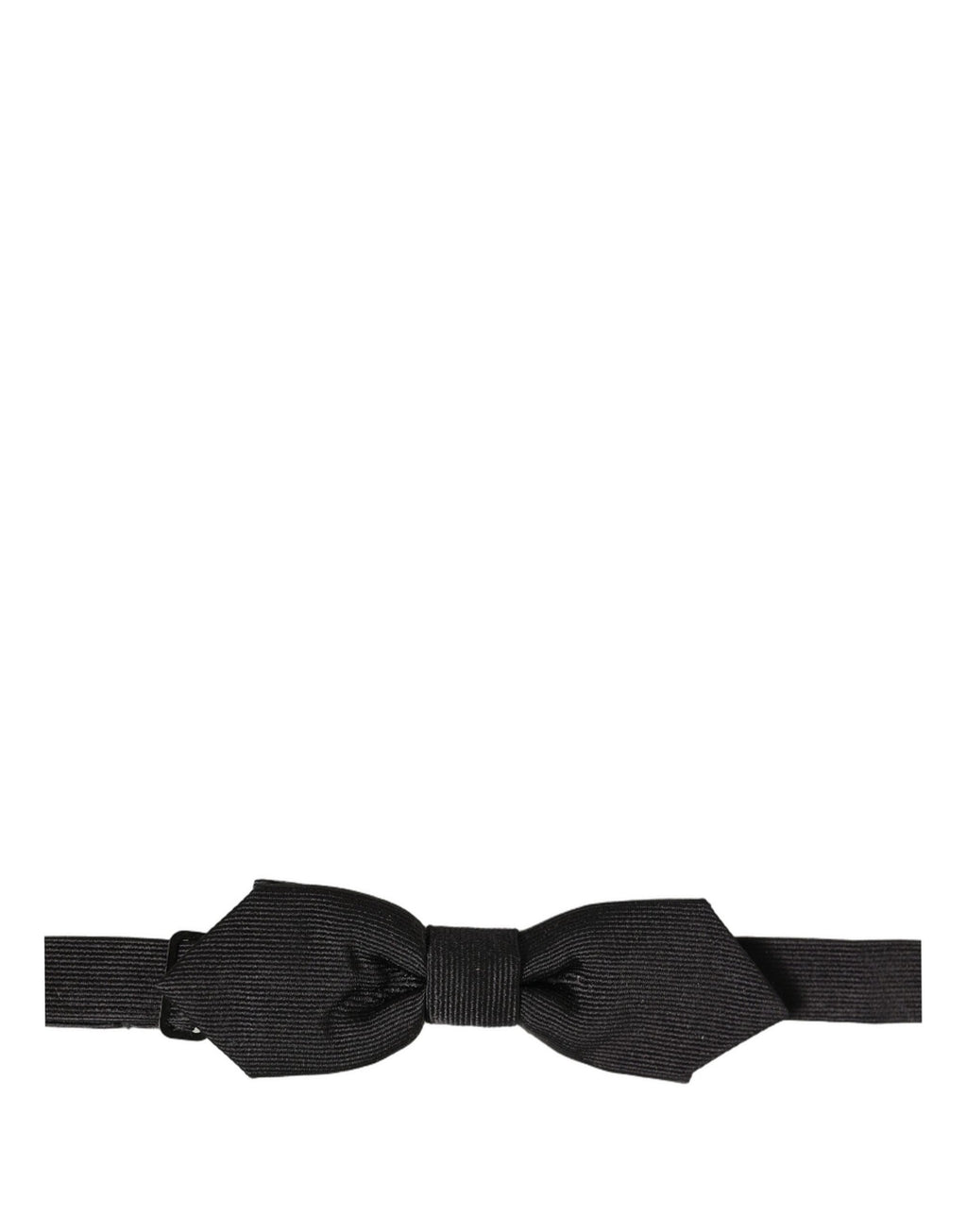 Dolce & Gabbana Men Black 100% Silk Adjustable Neck Papillon Bow Tie