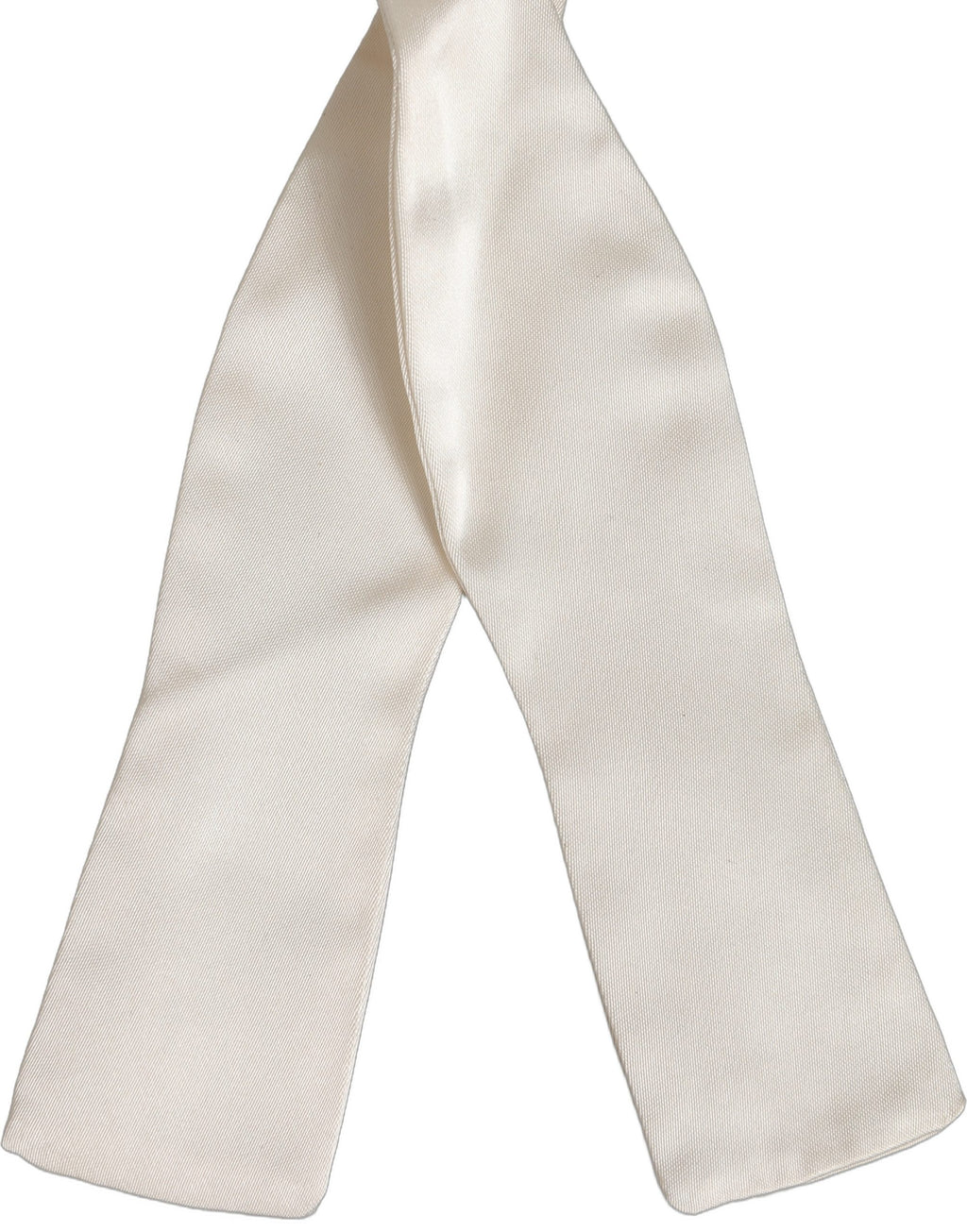 Dolce & Gabbana Men White 100% Silk Adjustable Neck Papillon Bow Tie
