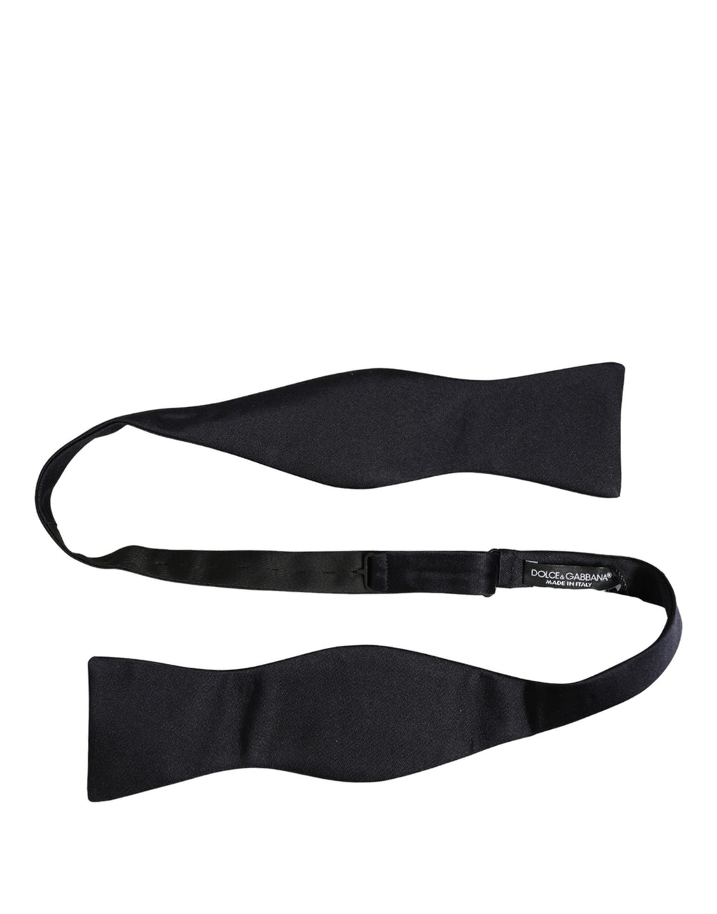 Dolce & Gabbana Men Dark Blue 100% Silk Adjustable Neck Papillon Bow Tie