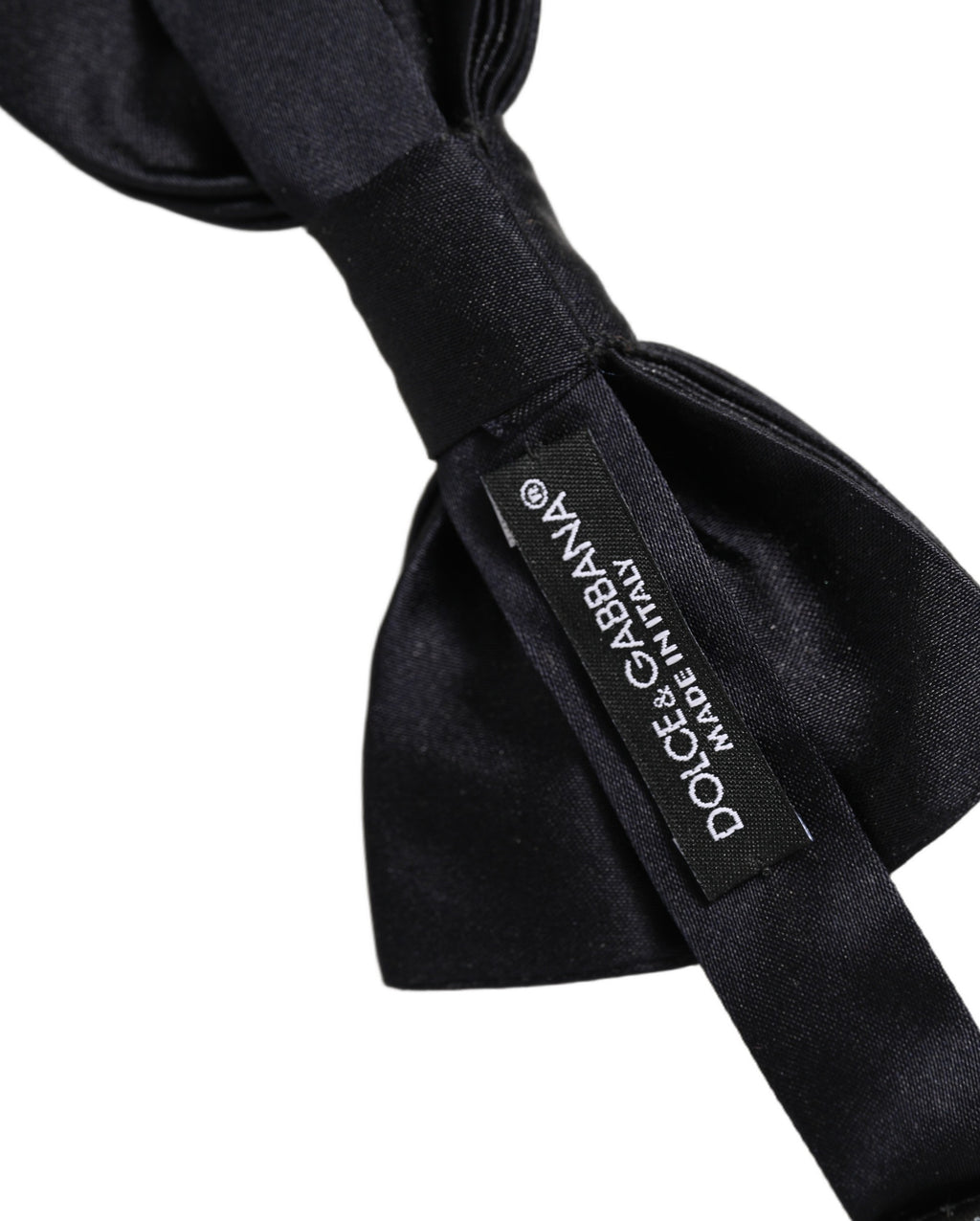 Dolce & Gabbana Men Dark Blue 100% Silk Adjustable Neck Papillon Bow Tie