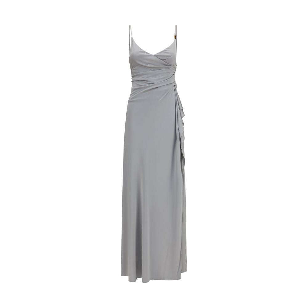Versace graues Freizeitkleid aus Viskose