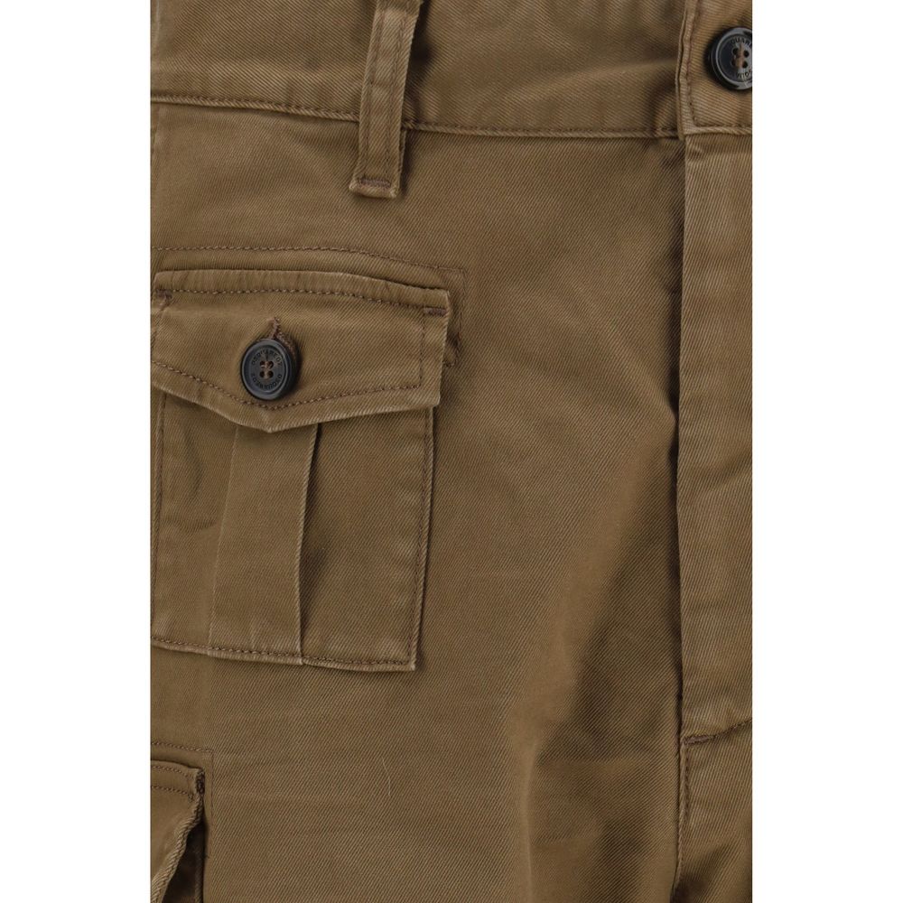 Dsquared² Bermuda-Shorts aus brauner Baumwolle