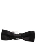 Dolce & Gabbana Men Black 100% Silk Adjustable Neck Papillon Bow Tie