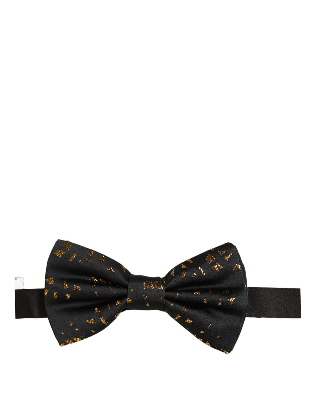 Dolce & Gabbana Dark Gray Speckle Pattern Adjustable Neck Papillon Bow Tie