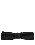 Dolce & Gabbana Men Black 100% SIlk Adjustable Neck Papillon Bow Tie