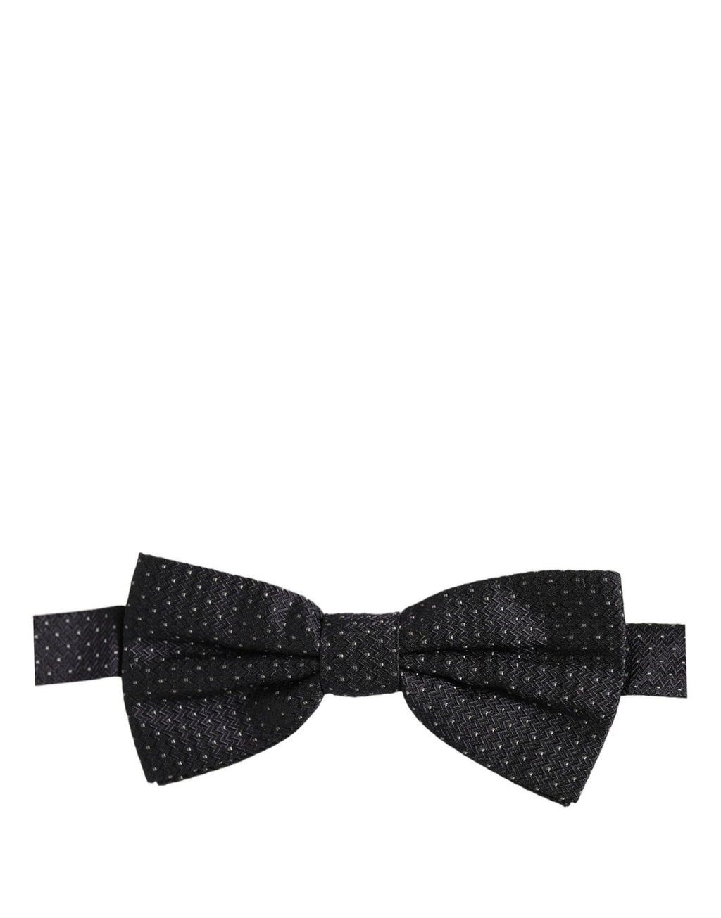 Dolce & Gabbana Dark Blue White Polka Dot Adjustable Neck Papillon Bow Tie