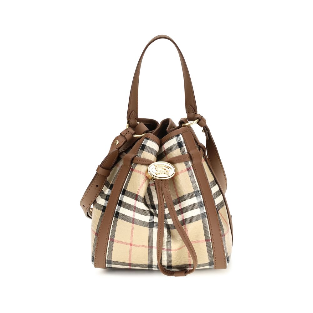 Burberry Beige Kalbsleder Bos Taurus Henkeltasche