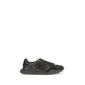 Chaussures de sport noires Dolce & Gabbana Bos Taurus en cuir de veau, baskets athlétiques élégantes pour homme