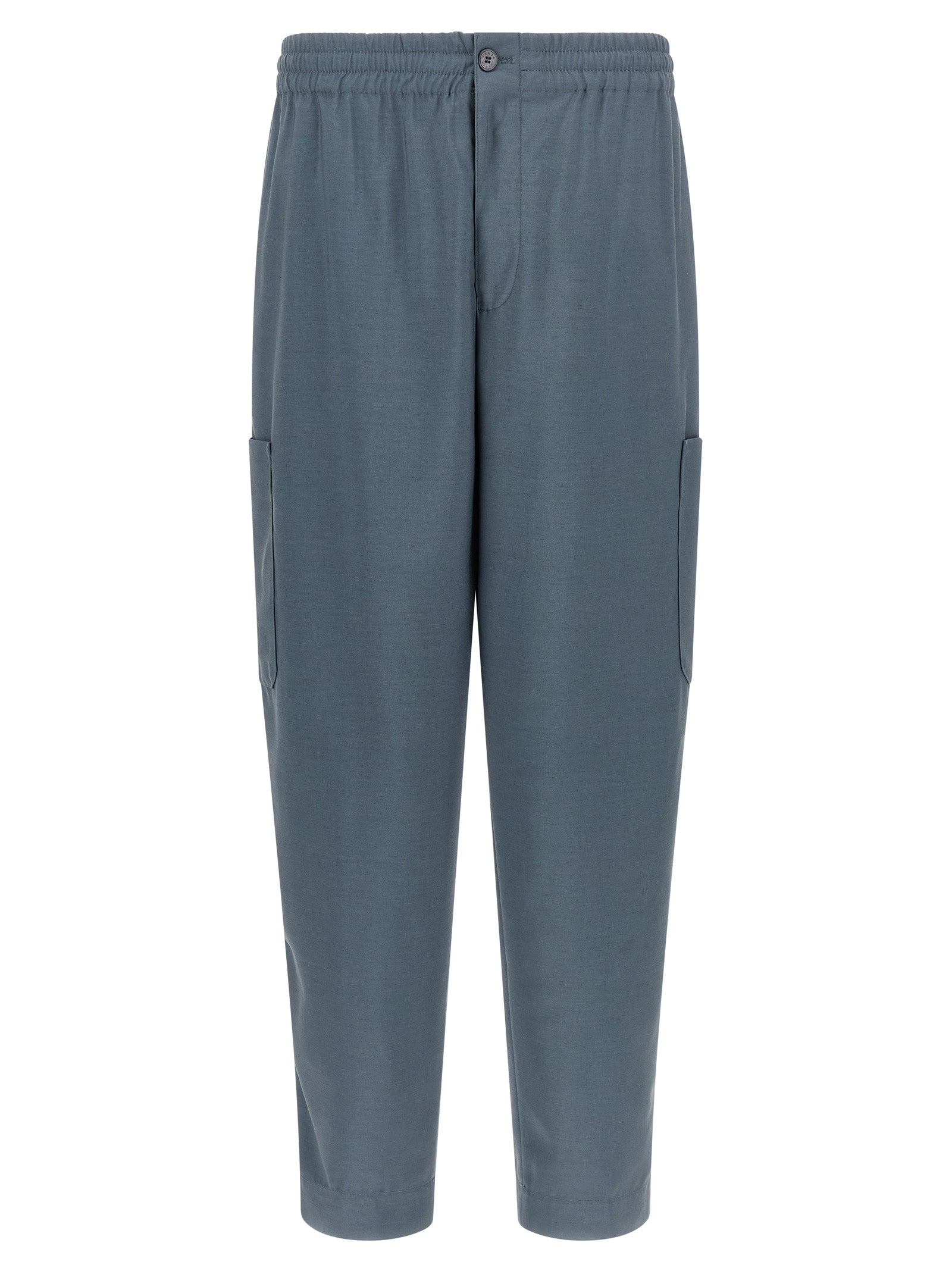 Kenzo graue Woll-Cargohose
