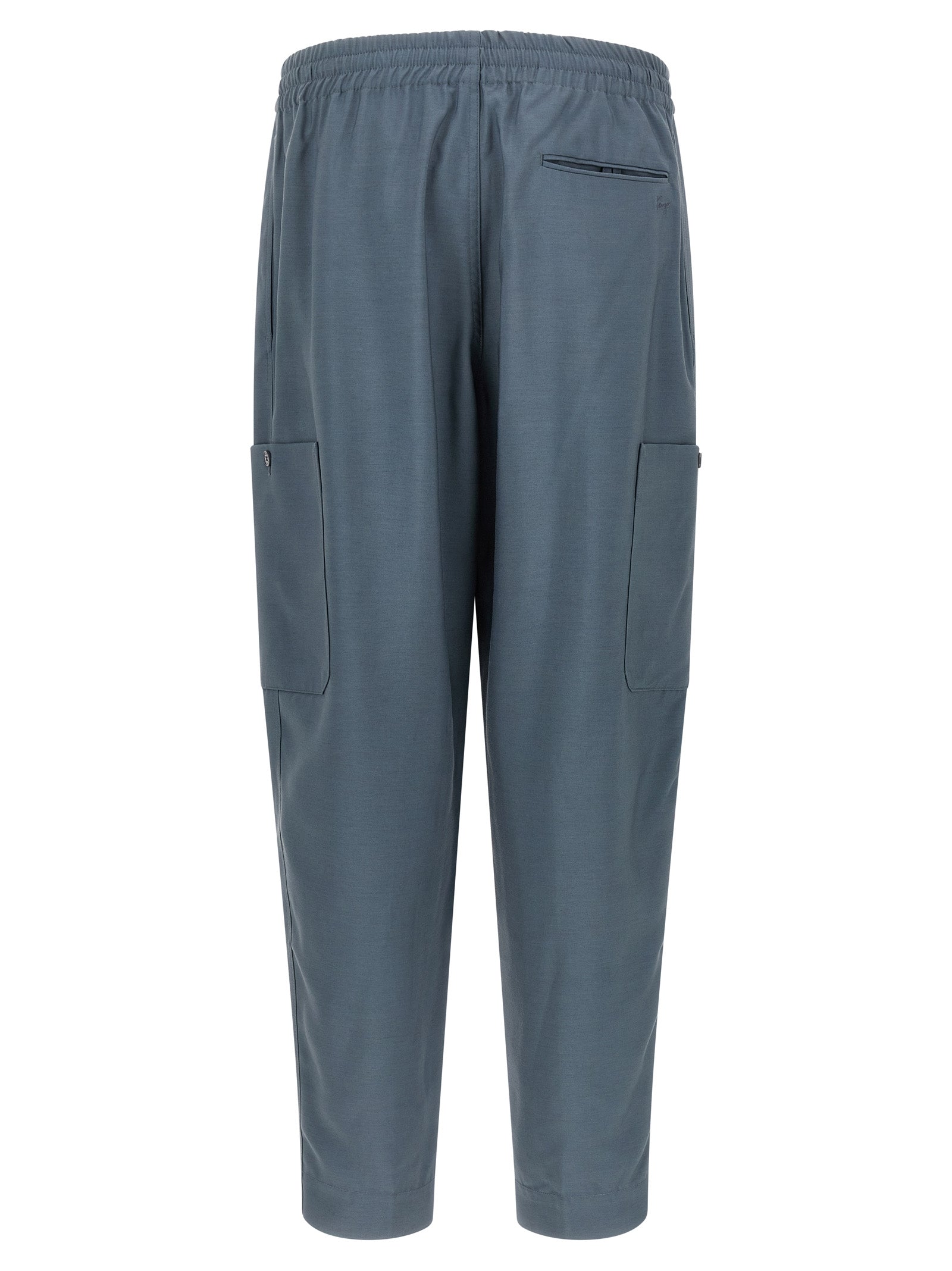 Kenzo graue Woll-Cargohose