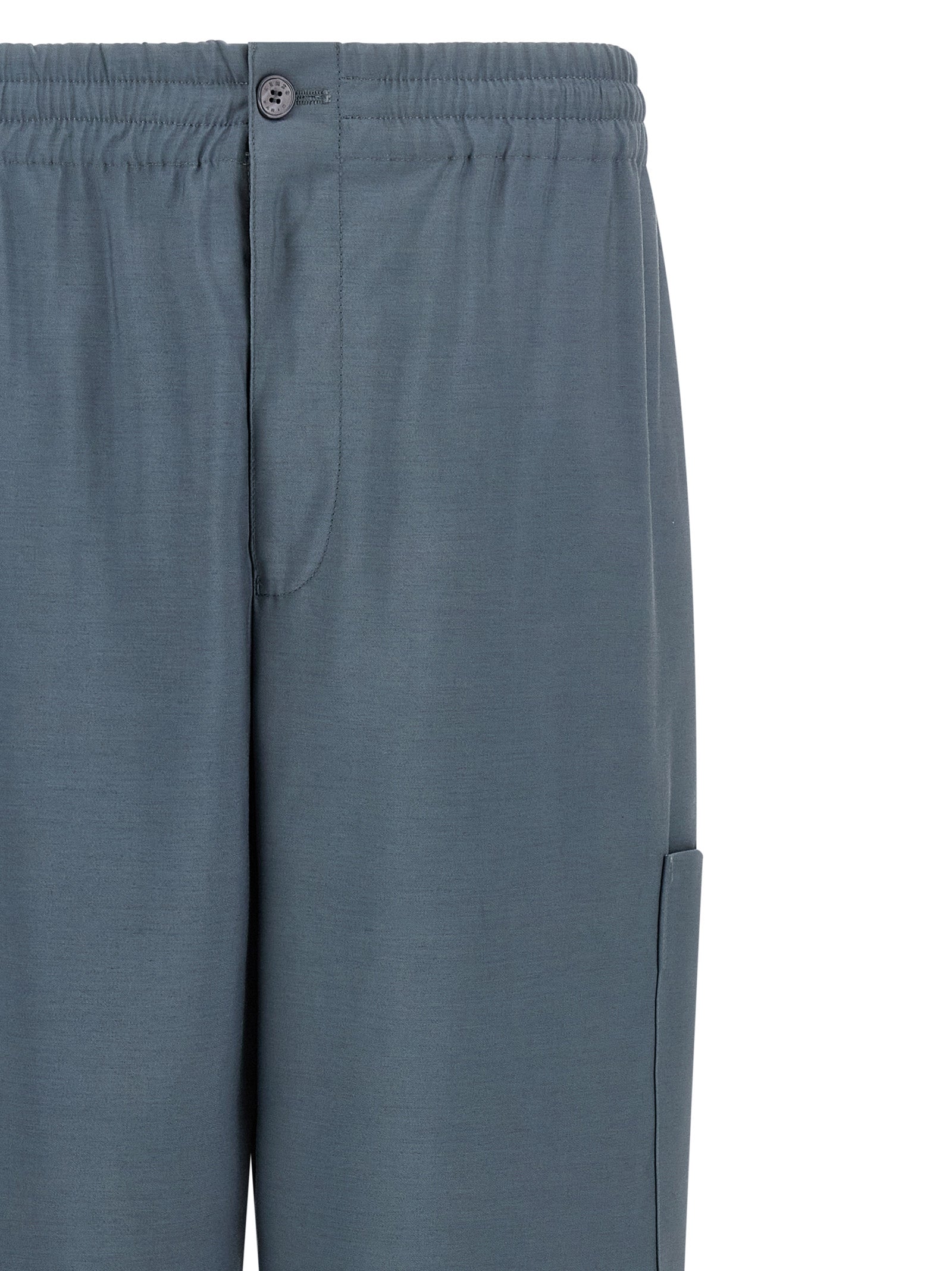 Kenzo graue Woll-Cargohose