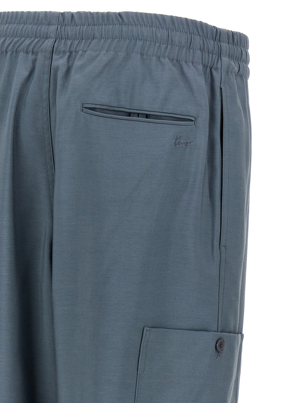 Kenzo graue Woll-Cargohose