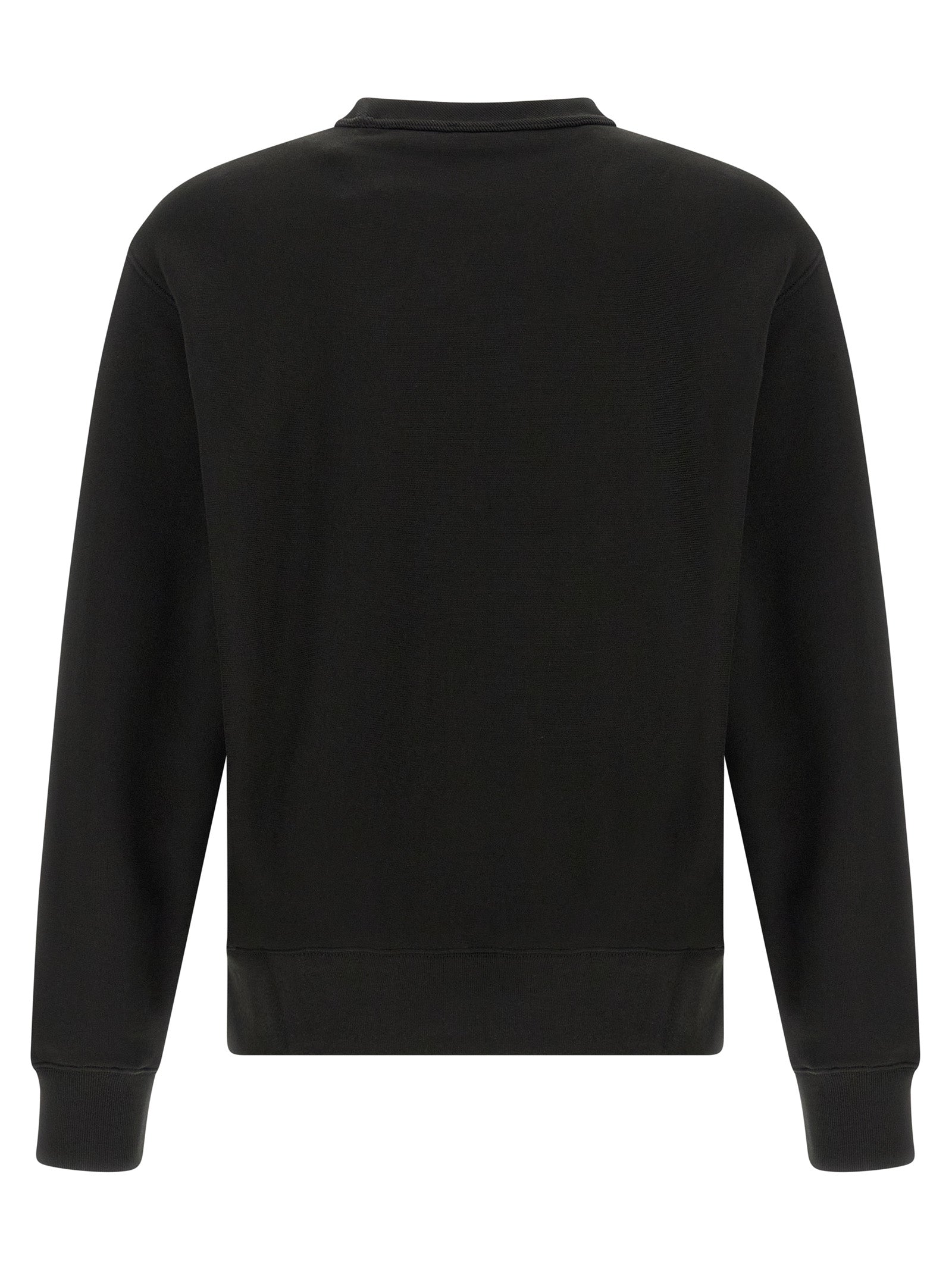 Sweat-shirt en coton noir de la marque Kenzo, coupe décontractée, avec logo discret sur la poitrine.