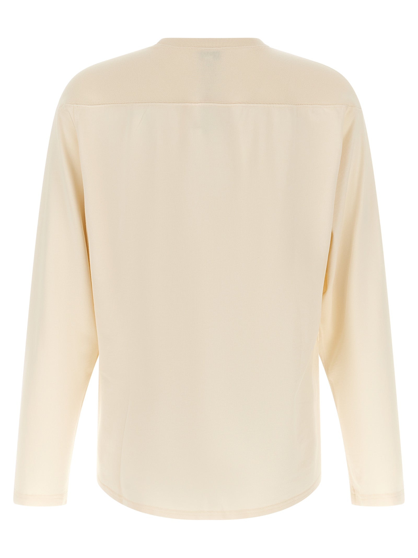 T-shirt beige en viscose de la marque Kenzo, coupe classique, portée décontractée, illustration logo discrète sur le devant.