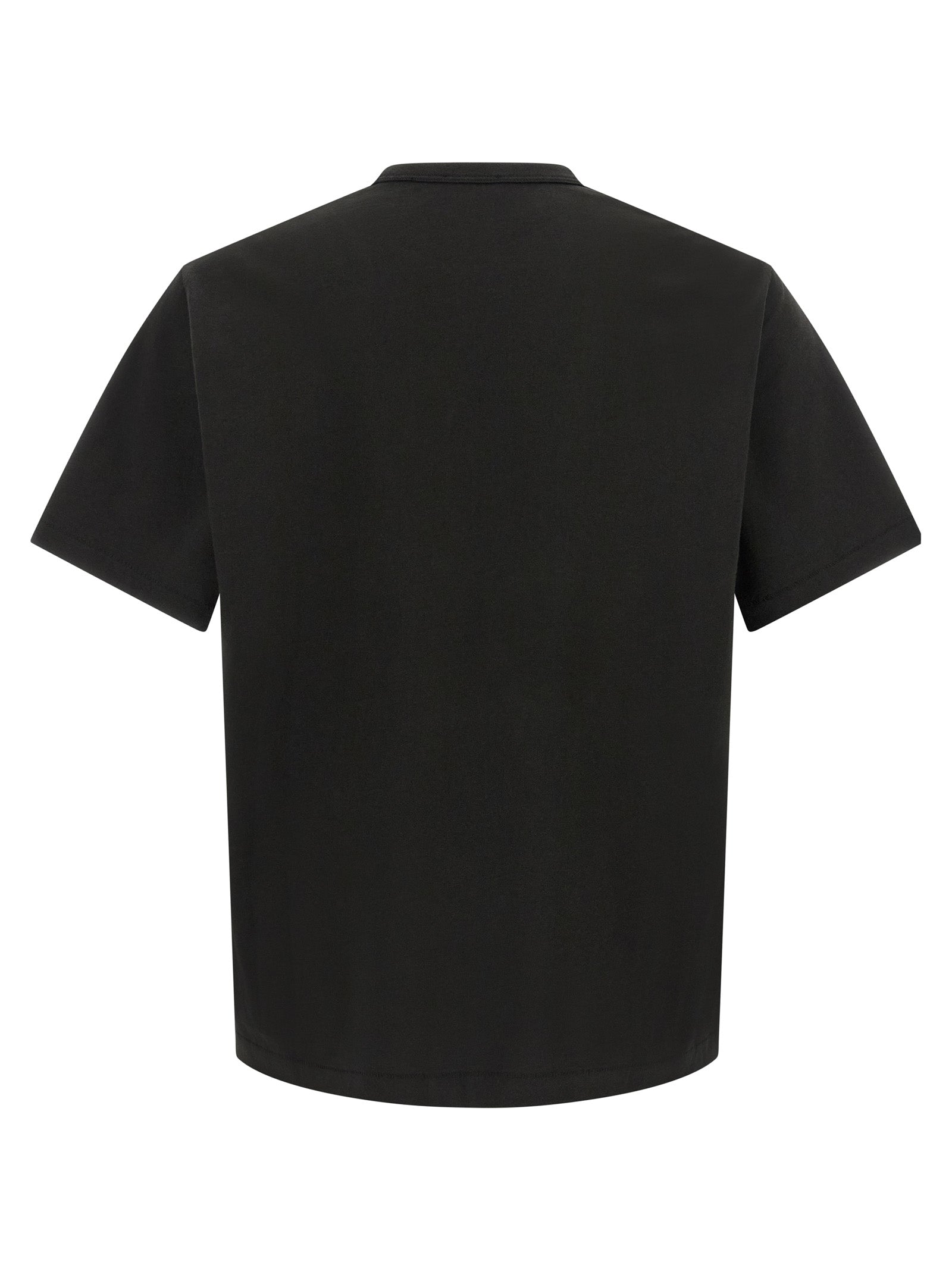 T-shirt en coton noir de la marque Kenzo, coupe classique, avec logo visible sur la poitrine.