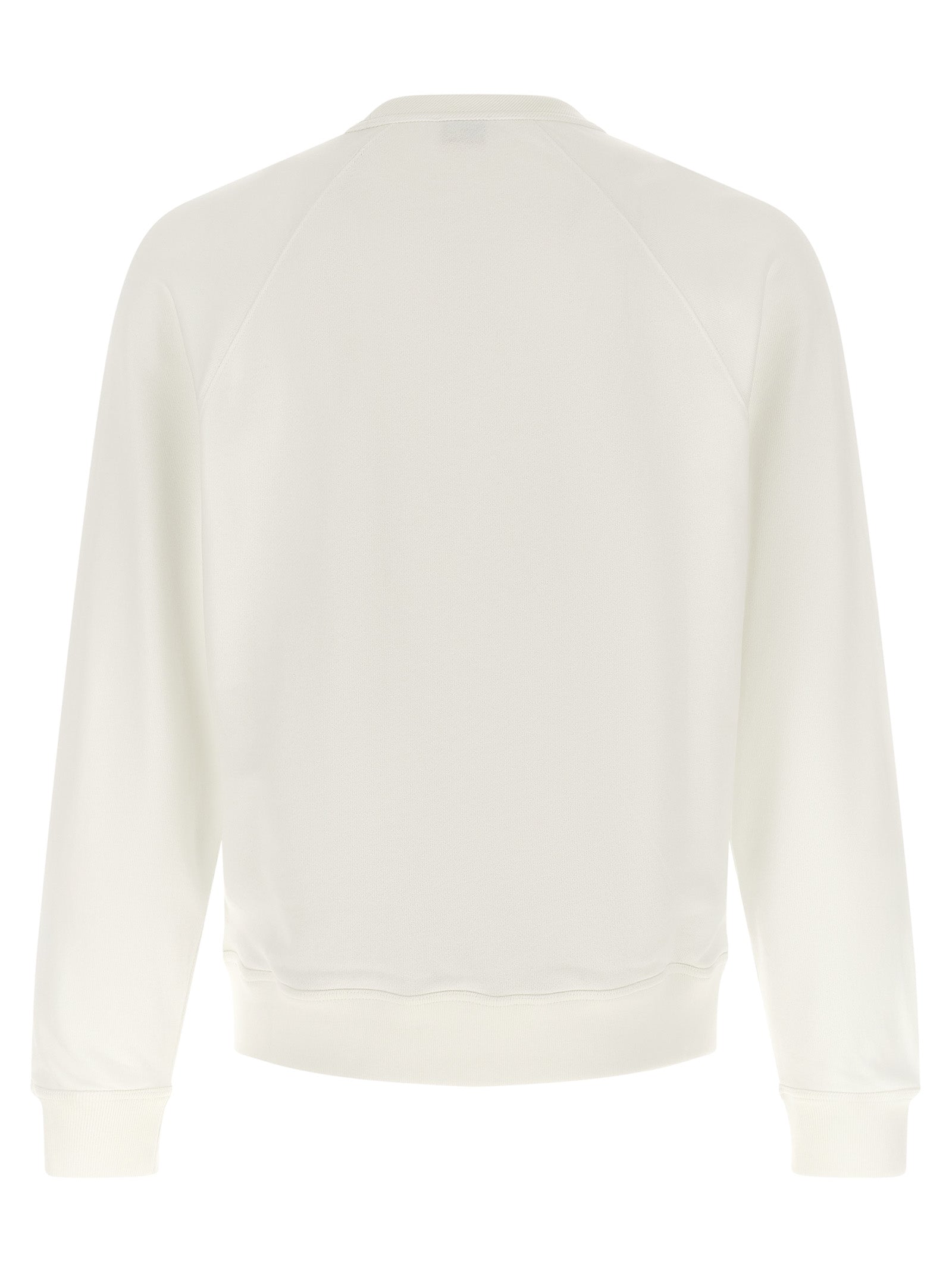 Sweat-shirt blanc en viscose de la marque Kenzo, coupe décontractée, avec logo discret sur la poitrine.