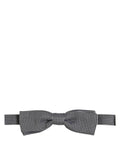 Dolce & Gabbana Black White Houndstooth Adjustable Neck Bow Tie