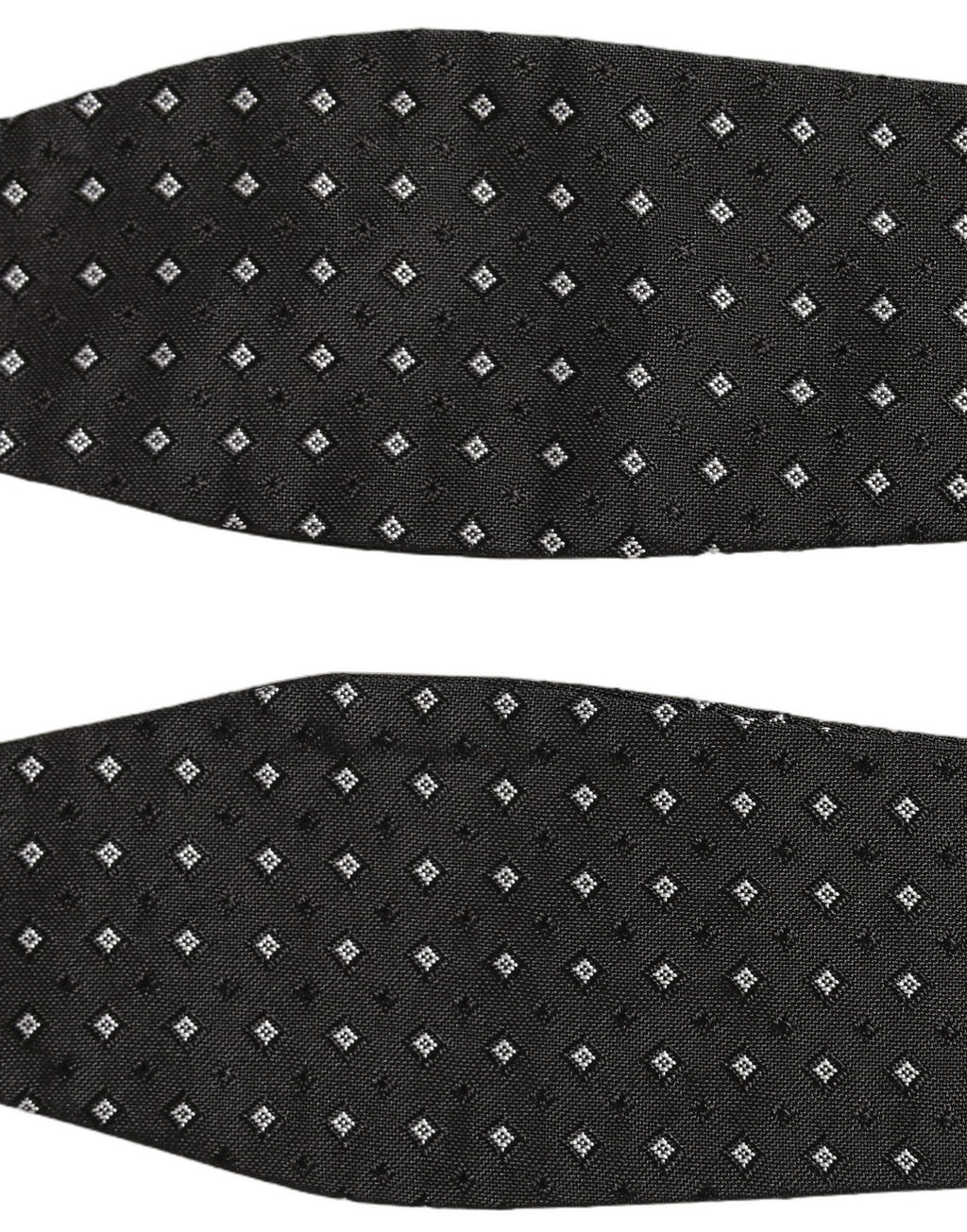Dolce & Gabbana Dark Gray White Polka Dot Adjustable Neck Papillon Bow Tie
