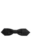 Dolce & Gabbana Men Black Polyester Adjustable Neck Papillon Bow Tie