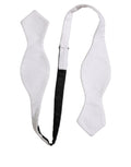 Dolce & Gabbana Men White 100% Silk Adjustable Neck Papillon Bow Tie