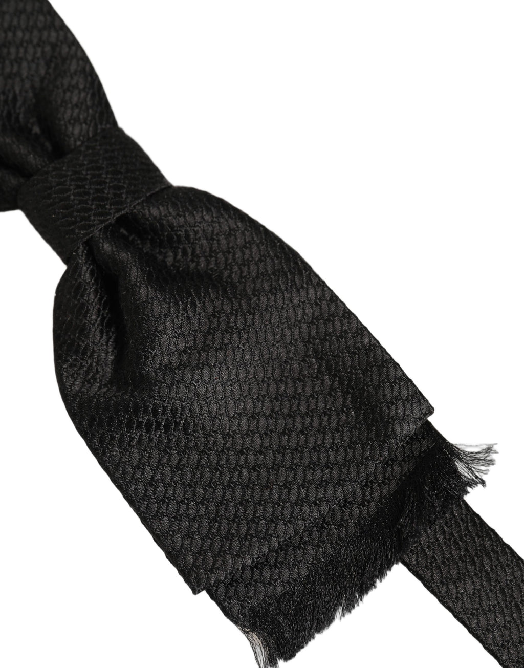 Dolce & Gabbana Men Dark Gray 100% SIlk Adjustable Neck Papillon Bow Tie