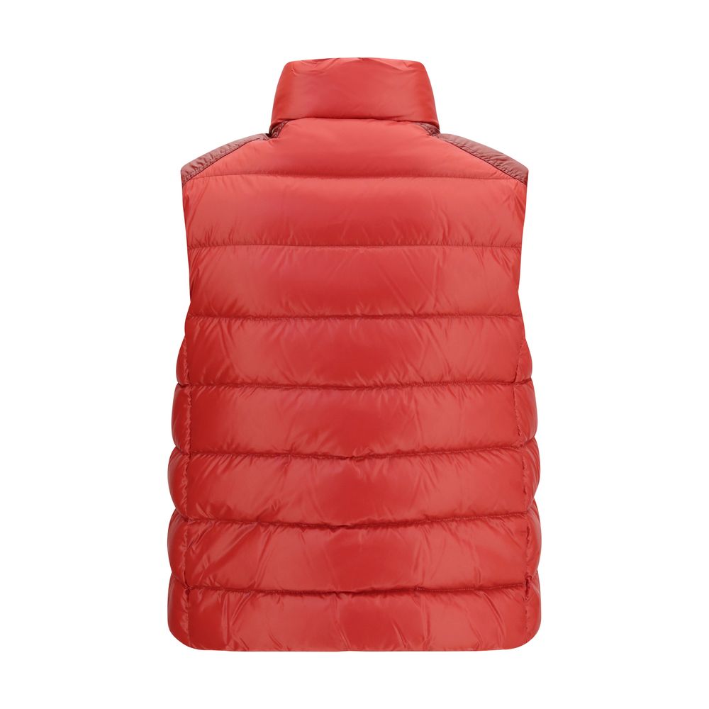 Veste Moncler en polyamide multicolore avec coque imperméable, fermeture zippée et capuche, mode et protection contre les intempéries.