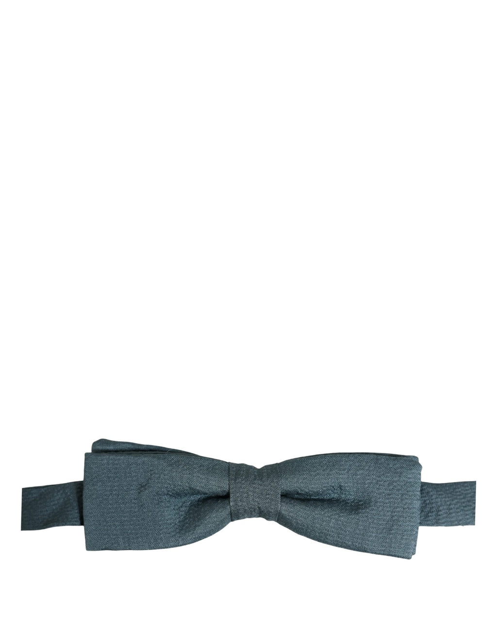 Dolce & Gabbana Men Steel Blue 100% Silk Adjustable Neck Papillon Bow Tie