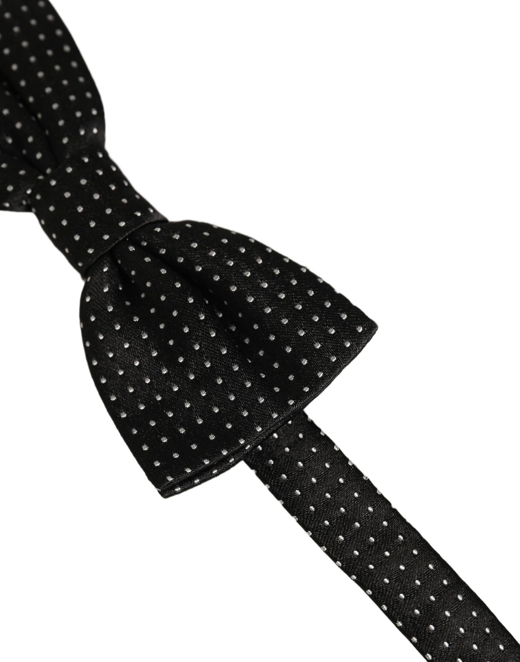 Dolce & Gabbana Men Dark Gray White PolkaDot Adjustable Bow Tie