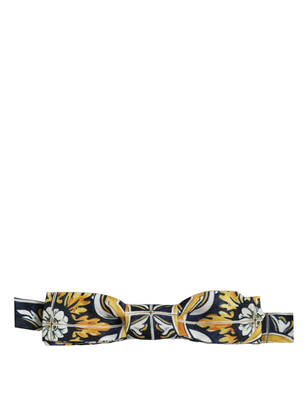 Dolce & Gabbana Multicolor Damask Style Adjustable Neck Papillon Bow Tie