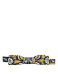 Dolce & Gabbana Multicolor Damask Style Adjustable Neck Papillon Bow Tie