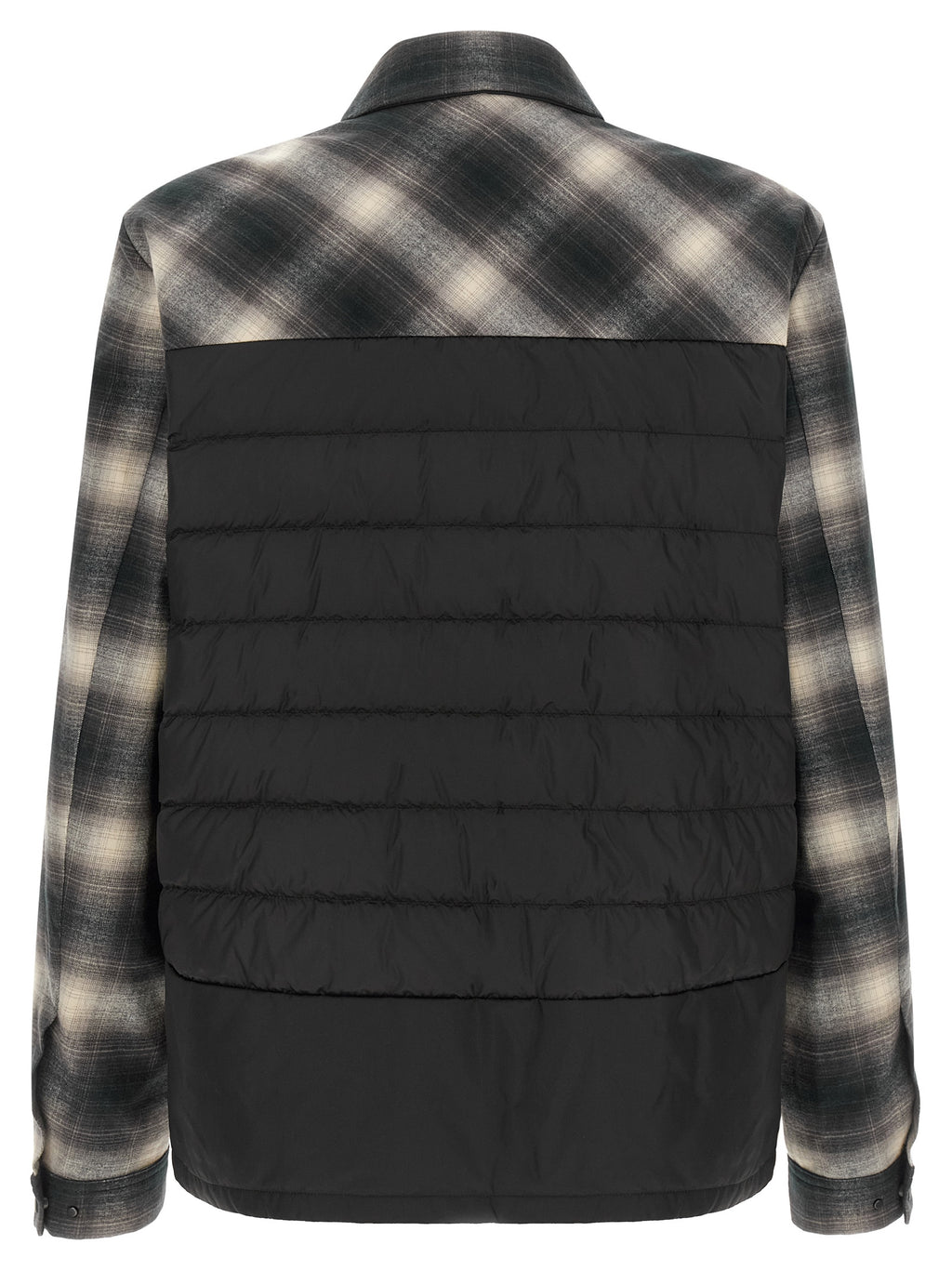 Veste en coton multicolore Moncler avec capuche et fermeture éclair, style décontracté et tendance.
