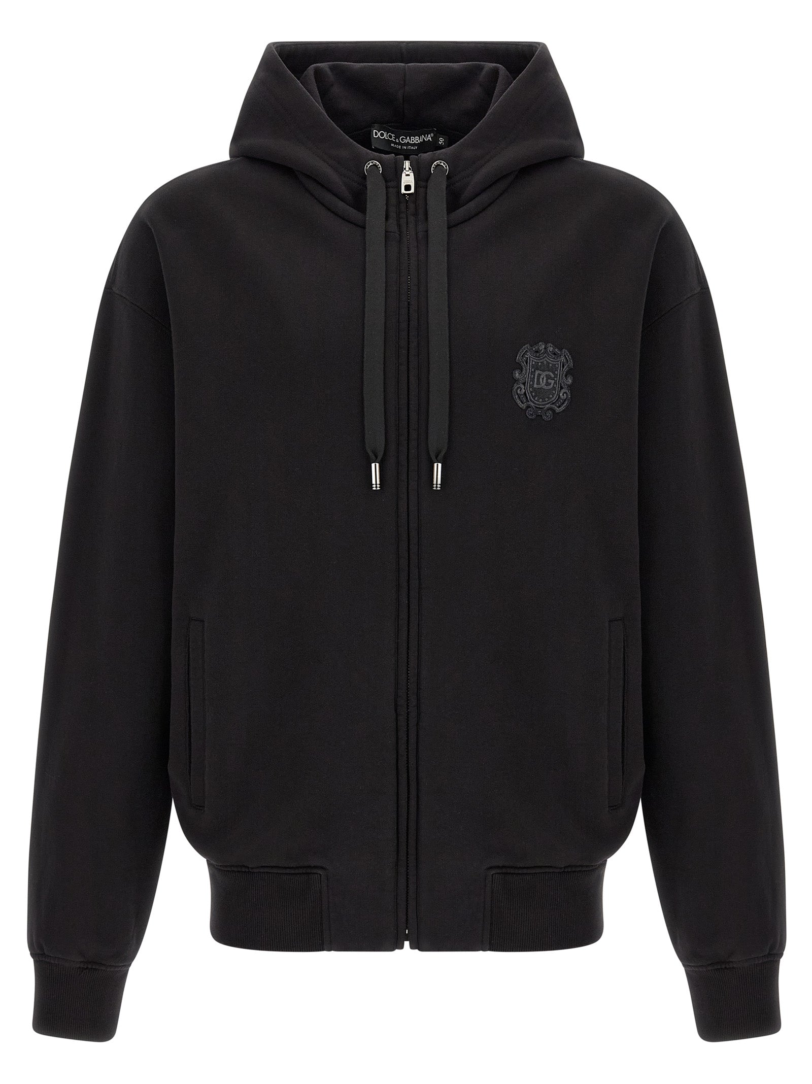 Dolce & Gabbana Schwarzes Baumwoll-Sweatshirt