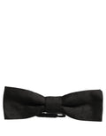 Dolce & Gabbana Men Dark Gray 100% Silk Adjustable Neck Papillon Bow Tie