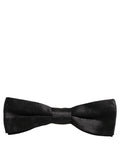 Dolce & Gabbana Men Black Floral Silk Adjustable Neck Papillon Bow Tie