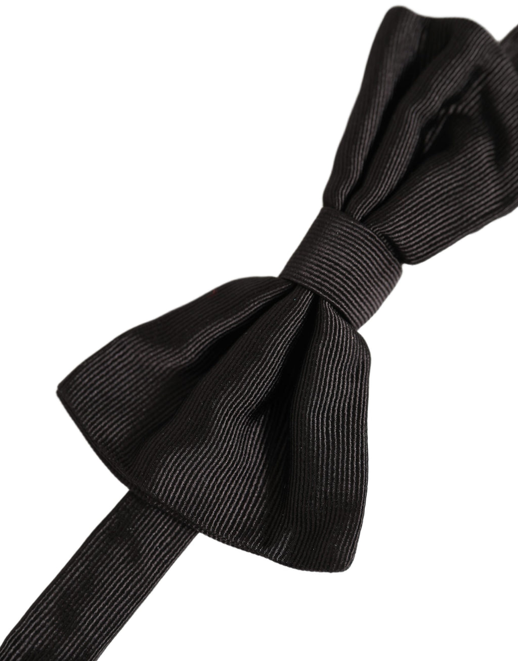Dolce & Gabbana Men Black 100% Silk Adjustable Neck Papillon Bow Tie