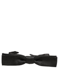 Dolce & Gabbana Men Dark Gray 100% Silk Adjustable Neck Papillon Bow Tie