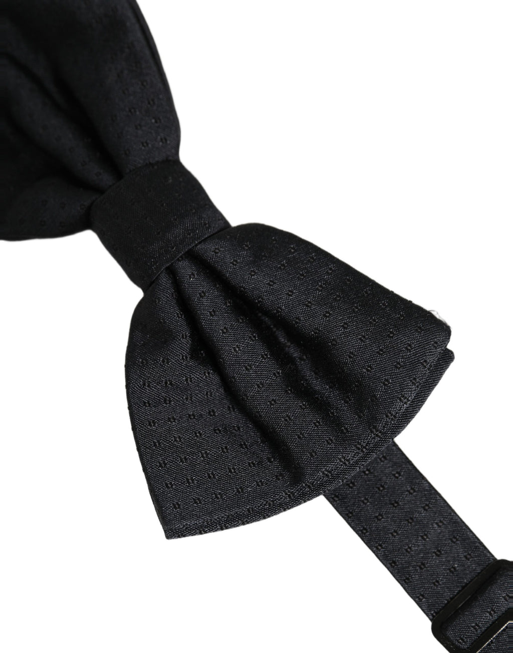 Dolce & Gabbana Men Black 100% Silk Adjustable Neck Papillon Bow Tie